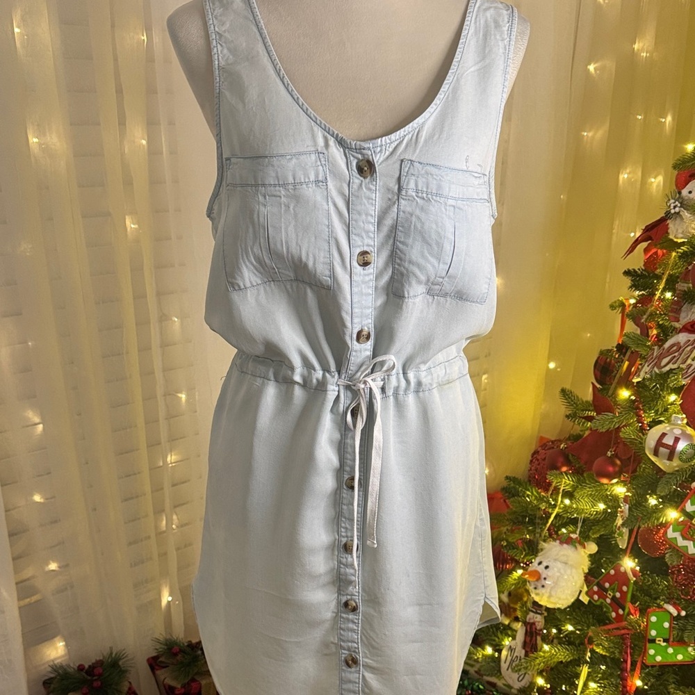 Harper Sky Blue Sleeveless Mini Dress